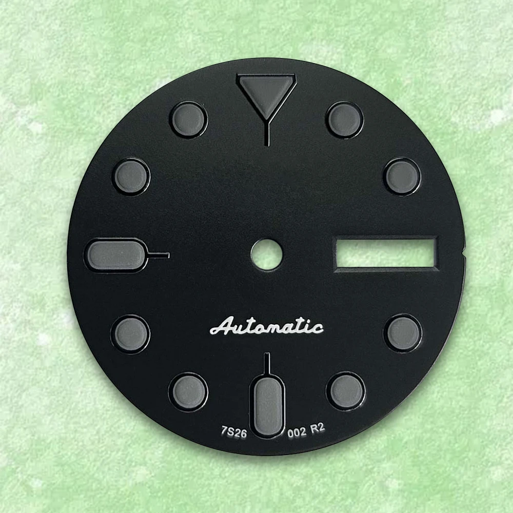 

28.5mm S Logo dial For Nh36 Automatic Movement Green Luminous Watch