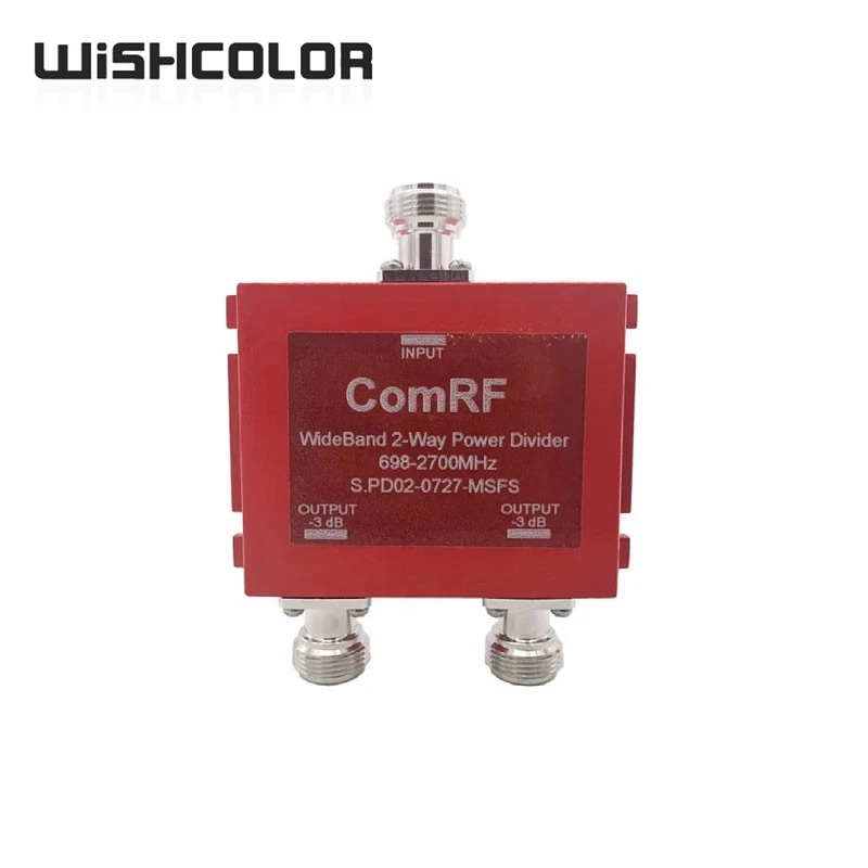 Wishcolor 698-2700MHz 2-Way Microstrip Power Divider RF Power Splitter with N-Female Connectors for 3G 4G Uses