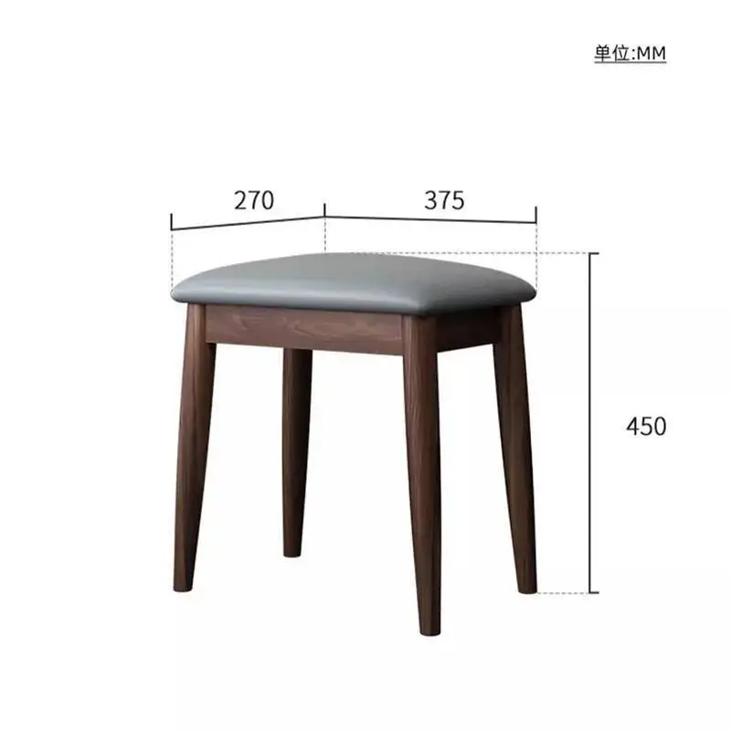 Cushion Stool Wood Ottomans Camping Gardening Makeup Puffs Sofa Vanity Chair Pouf Salon Taburete Madera Designer Furniture