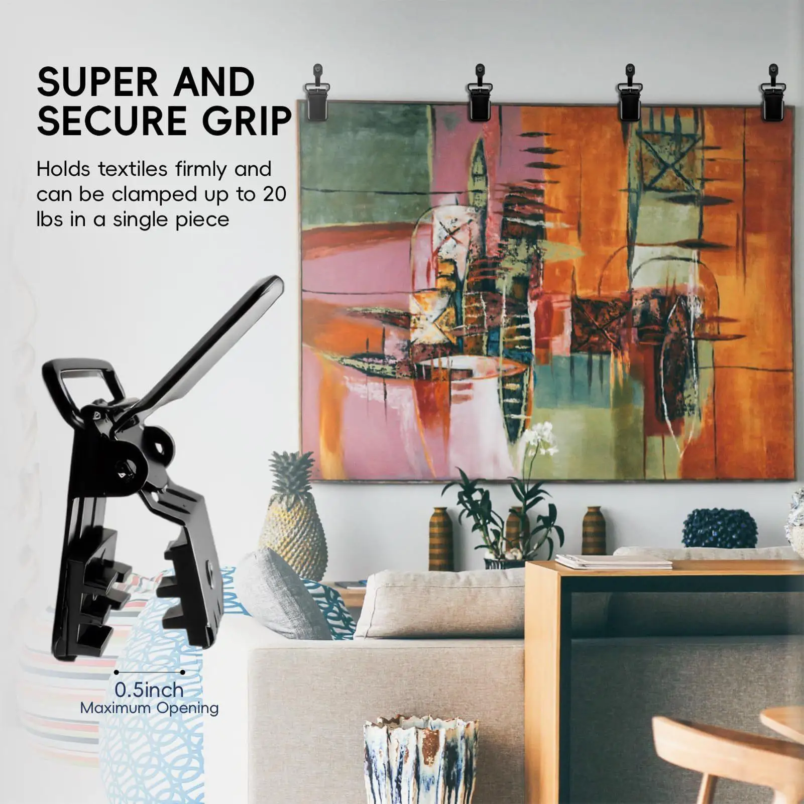 

4 шт., нескользящие съемные зажимы для гобеленов, настенные зажимы, вешалки для гобеленов для демонстрации фотографий, плакатов, рамки, художественные холсты, фотографии