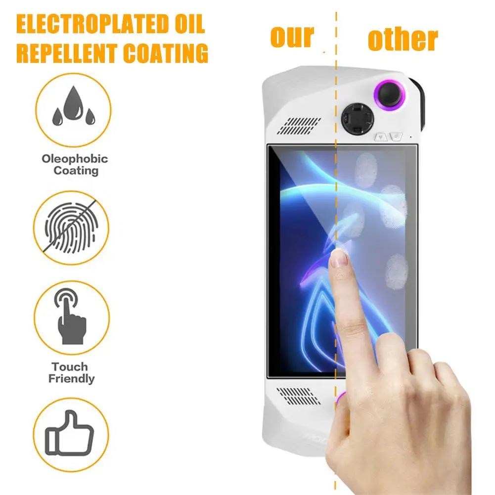 1/2/3/5PCS For ASUS ROG Ally HD Anti-scratch Protective Screen Tempered Glass On ASUSROGAlly ROGAlly 7 High Quality