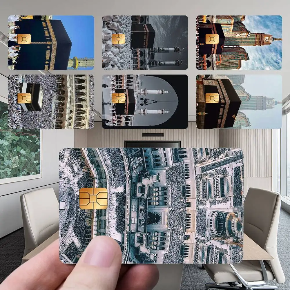 

Pilgrims in M-Mecca Card Stickers New Cartoon Card Debit Bank Charge Card Bus Metro Waterproof Sticker Decal Decoration
