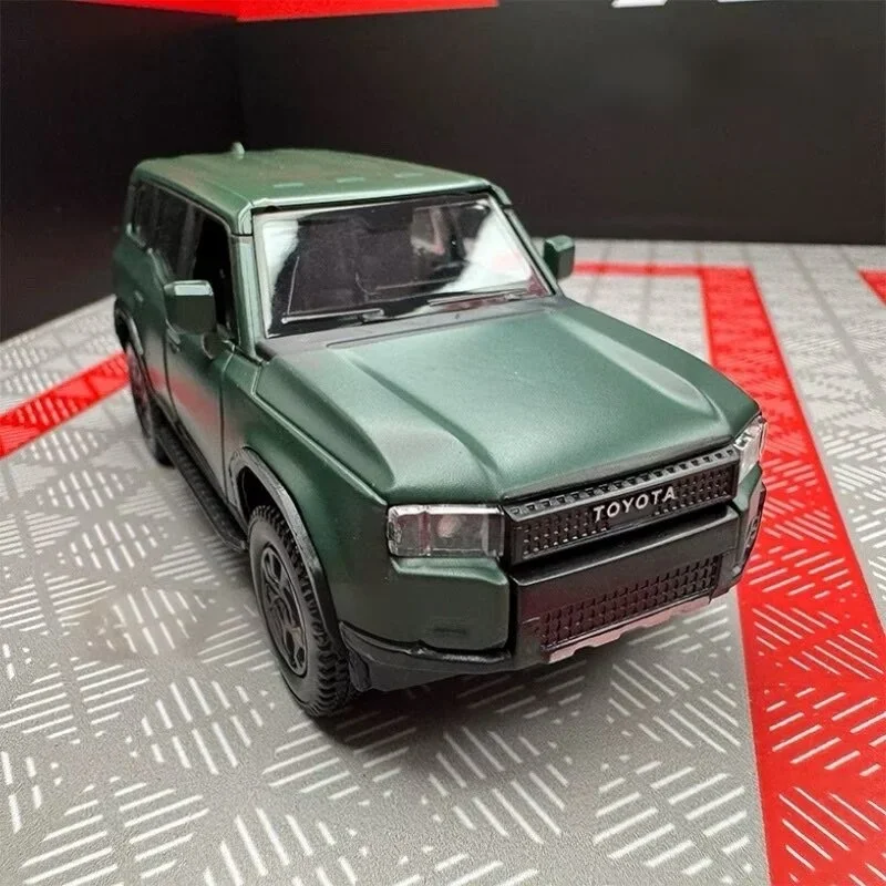 

1/36 TOYOTA 2025 PRADO LC250 Land Cruiser SUV, модель автомобиля из сплава, литой под давлением металлический внедорожник, модель автомобиля, имитация детской игрушки в подарок