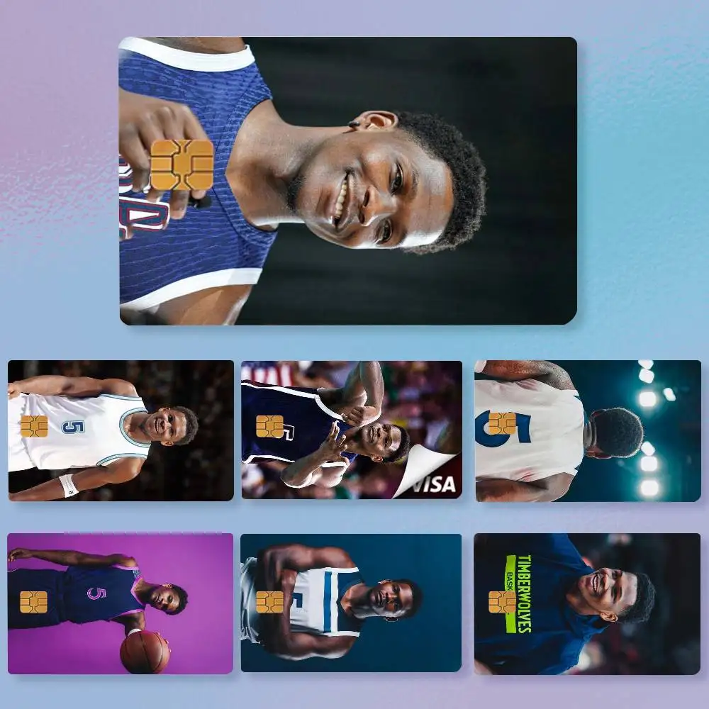 A-Anthony Edwards Credit Card HD Stickers Easy to replace, change card style anytime as you like