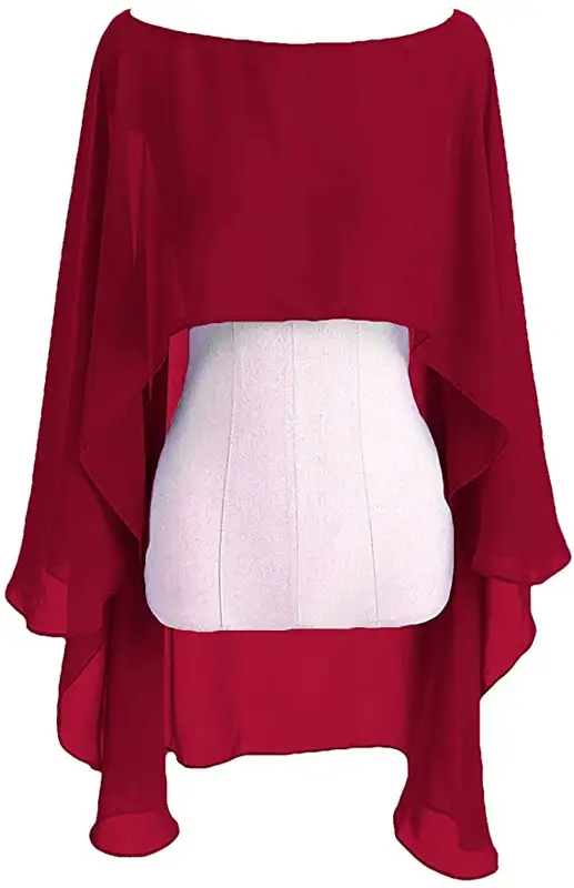 Chiffon Cape Bolero Women Femme Mariage Chalas Mujer Evening Wedding Bridal Jacket Wraps Accessories Peleryna Cloak Boda Shawl - Image 11