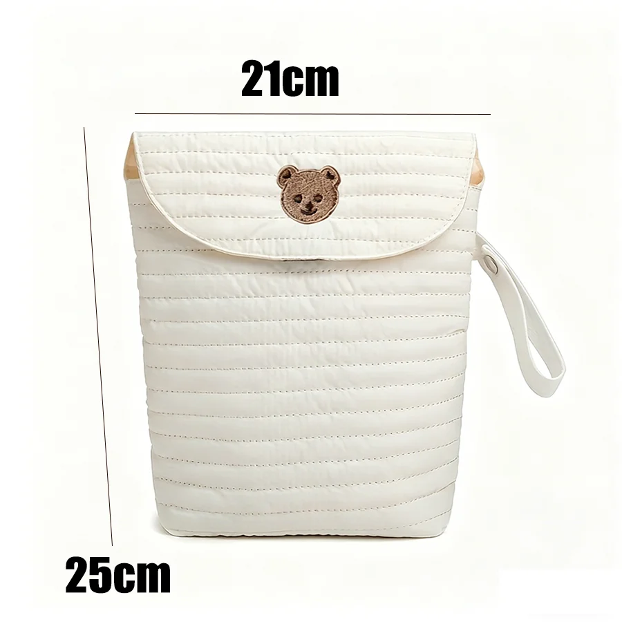 Baby Diaper Storage Bag Portable Diaper Organizer For Baby Clothes, Diapers, Wet Wipes, Outdoorsbaby Shower Family De view 6