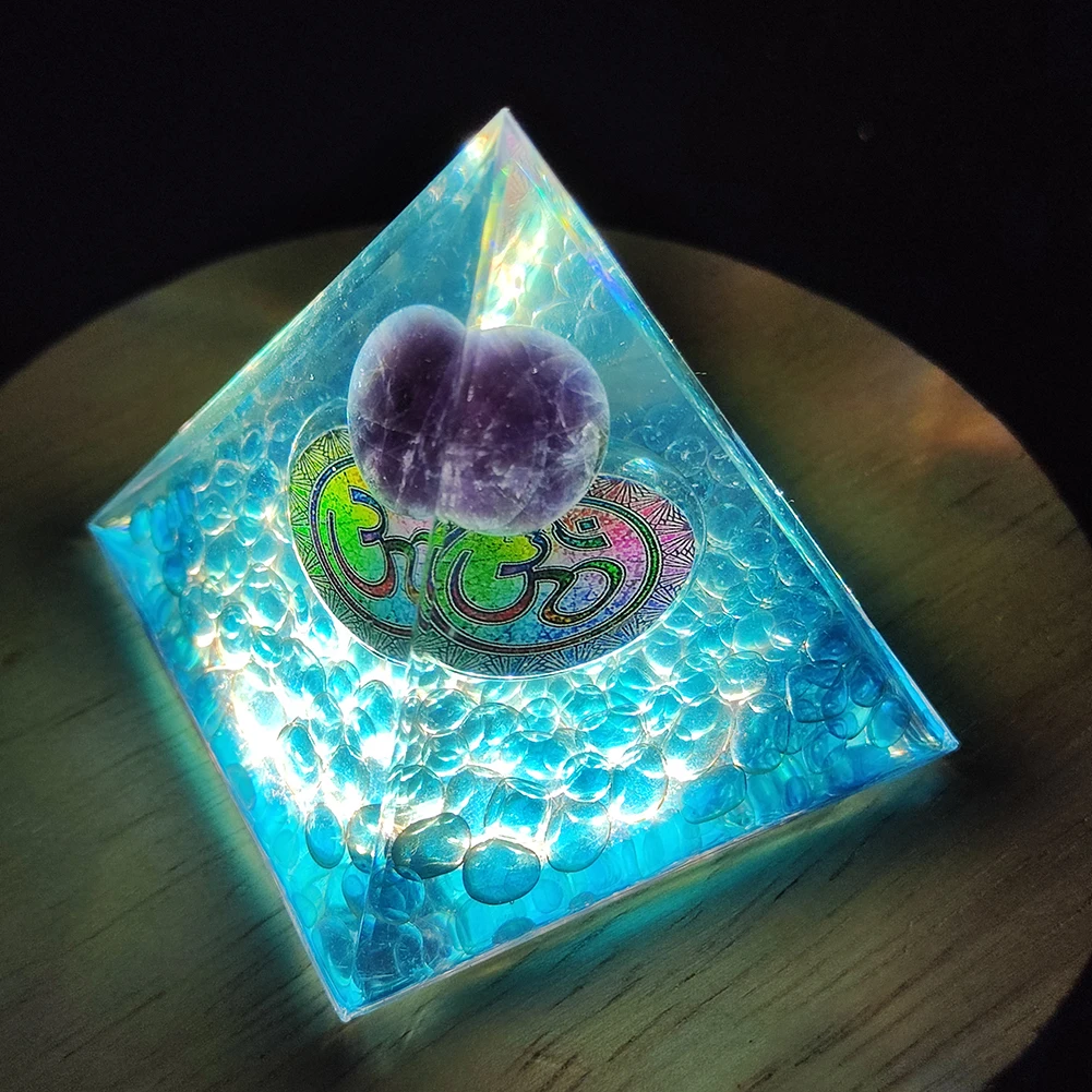 الهرم اليدوية شفاء الريكي مولد الطاقة أورجونيت زخرفة للمجوهرات غرفة المعيشة مكتب الديكور هدية