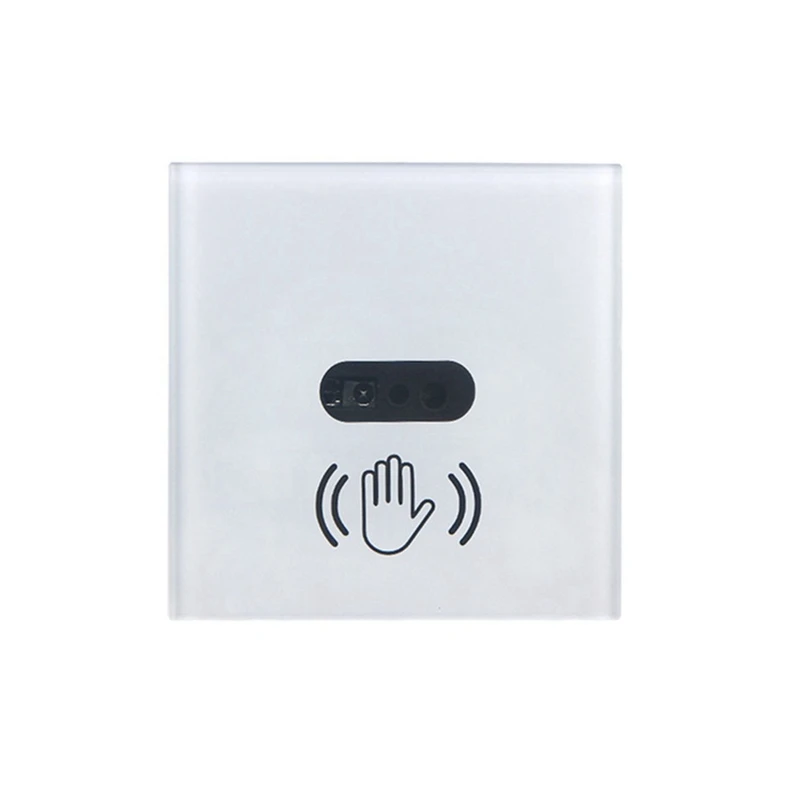 

TOP Wall Smart Light Switch Infrare IR Sensor No Need Touch Glass Screen Panel Electrical Power On Off Lamp EU Plug