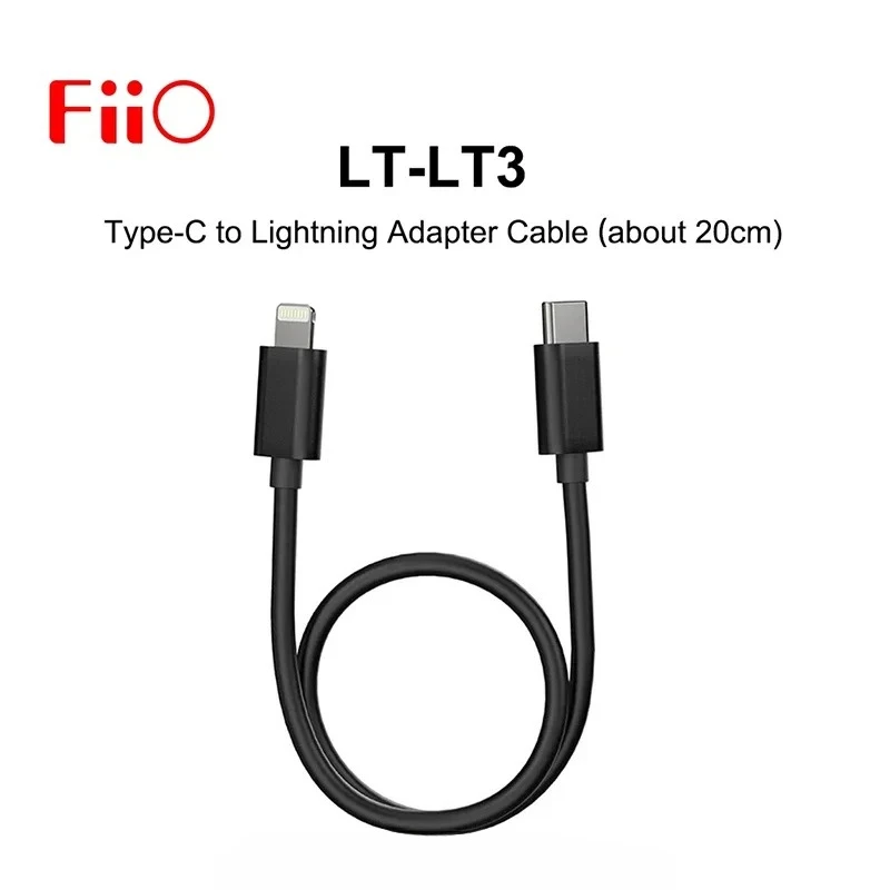 FiiO LT-LT2 LT-LT3 LT-LT4 LT to Type-C Data Cable for iOS Devices with USB-C DAC/AMP 10cm 20cm 50cm