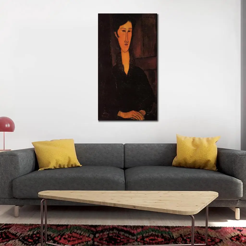 

modern painting woman Portrait of Madame Zborowska Amedeo Modigliani High quality Hand painted