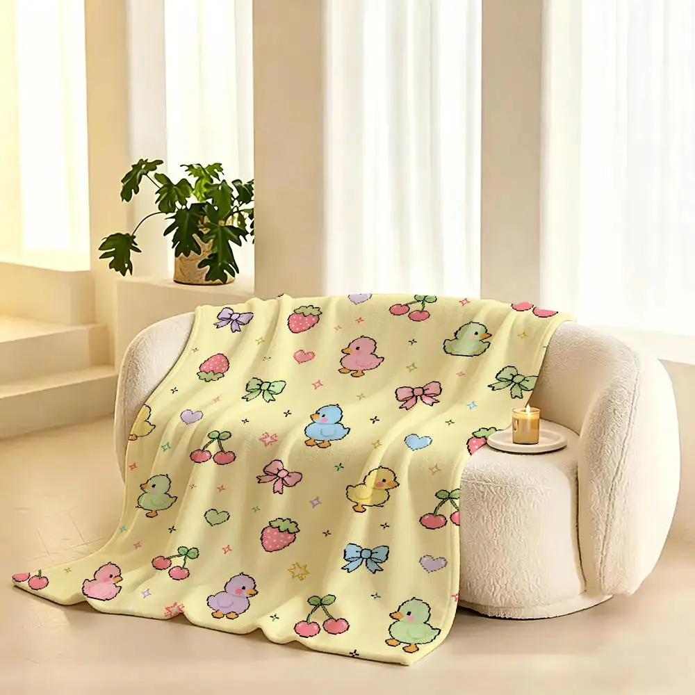 Cute animal graffiti cat dog dinosaur Throw 240g flannel blanket, suitable for sofas, beds, offices,  exquisite gift blankets