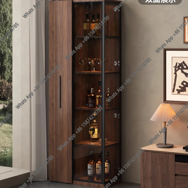 s Creative Popular Wine Cabinet Display Living Room Retro Storage Wine Cabinet Small Corner Bar Furniture Drankenkast XY50JG