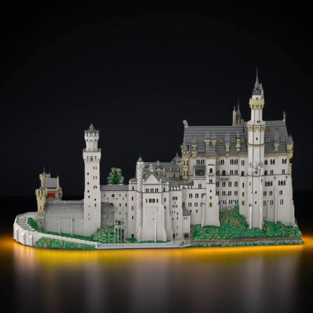 

57493 шт. Moc Neuschwanstein Castle DIY Модель Строительные блоки – Креативный вид на улицу Архитектурный замок Образовательная игрушка