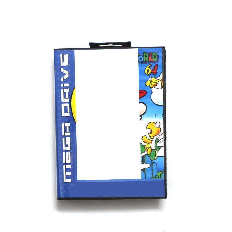 

Игровая карта Super M World 64 16-битная игровая карта MD с обложкой европейского стандарта, розничная коробка для Sega MegaDrive и Genesis