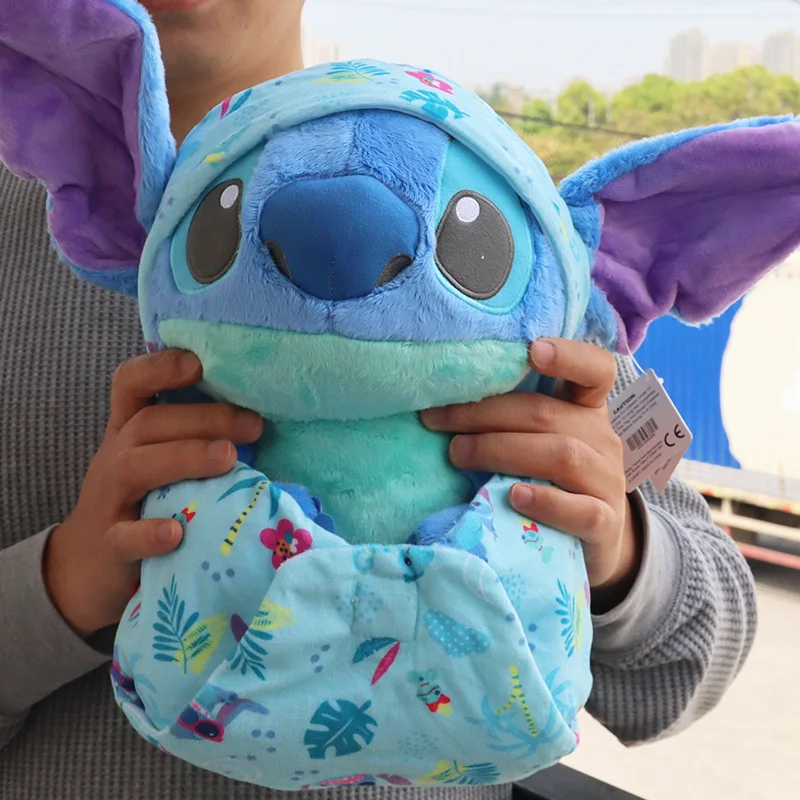 30cm Kawaii Disney Anime Lilo & Stitch Cartoon Stuffed Plush Dolls Large Pillow Plushie Toys Cute Birthday Gift For Kids Girls