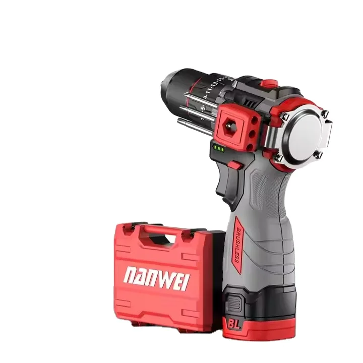 21V Brushless Knockout Drill Household Impact Drill Electric Screwdriver Metal Ratchet Chuck