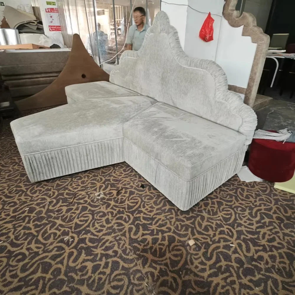 PFS21148 التصميم الحديث للتحويل على شكل حرف T أريكة سرير الحائط النسيج المفروشات للأطفال تخصيص غرفة المعيشة فندق
