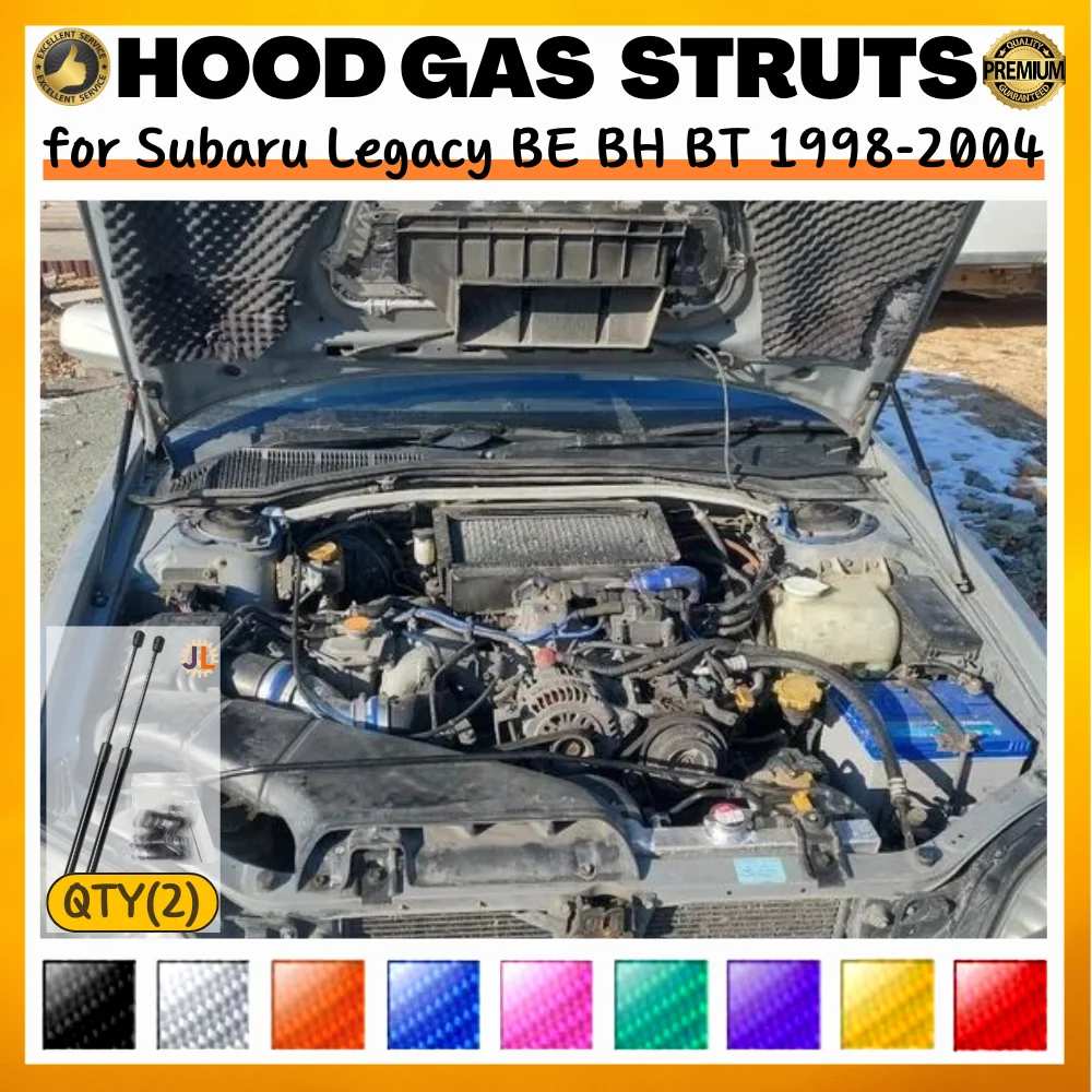 

Qty(2) Hood Struts for Subaru Legacy BE BH BT 1998-2004 Front Bonnet Modify Gas Springs Shock Absorber Lift Supports Dampers