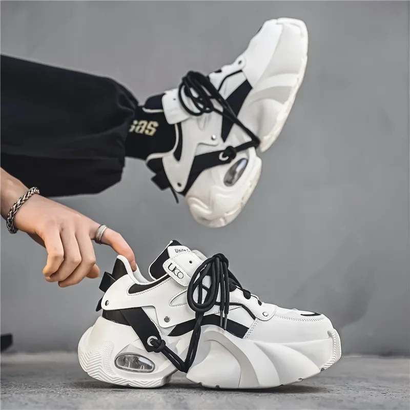 

2024New Trend Platform Designer Casual Shoes for Men Fashion Height Increased Running Skateboarding Sneaker Zapatillas De Hombre