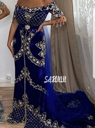 Fashion Appliques Evening Dresses 2025 Elegant Off the Shoulder Bridal Dress Caftan Classic Customized Prom Gown Robe De Mariée