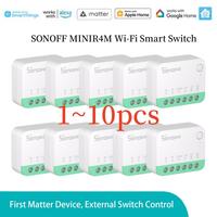 SONOFF MINIR4M Matter Extreme Wi-Fi Mini Smart Switch Two-way Control Smart Home Automation Via Alexa Google Alice Smartthings