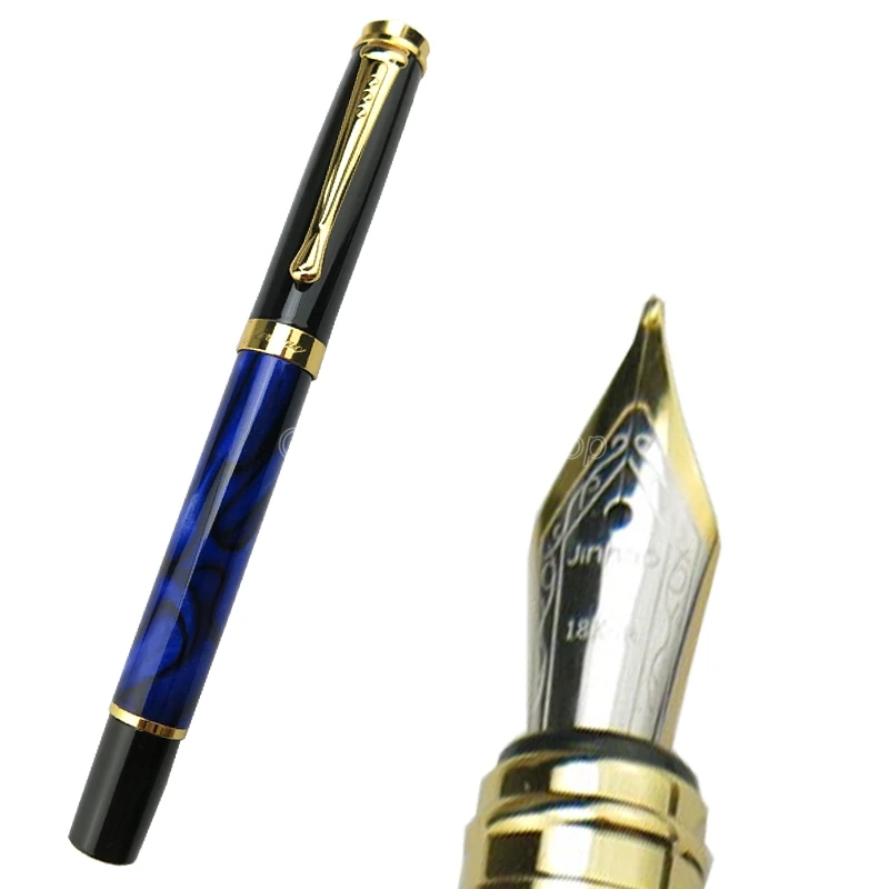 

Jinhao Metal 500 Iraurita 18 KGP 0.5mm Medium Nib Fountain Pen For Office School Professional Stationery