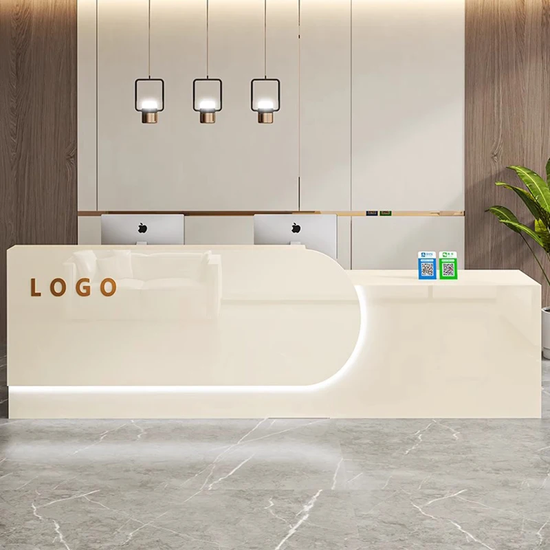 

Cashier Business Reception Desk Beauty Salon Modern Simple Luxury Reception Desk Professional Office Mostrador Office Furniture