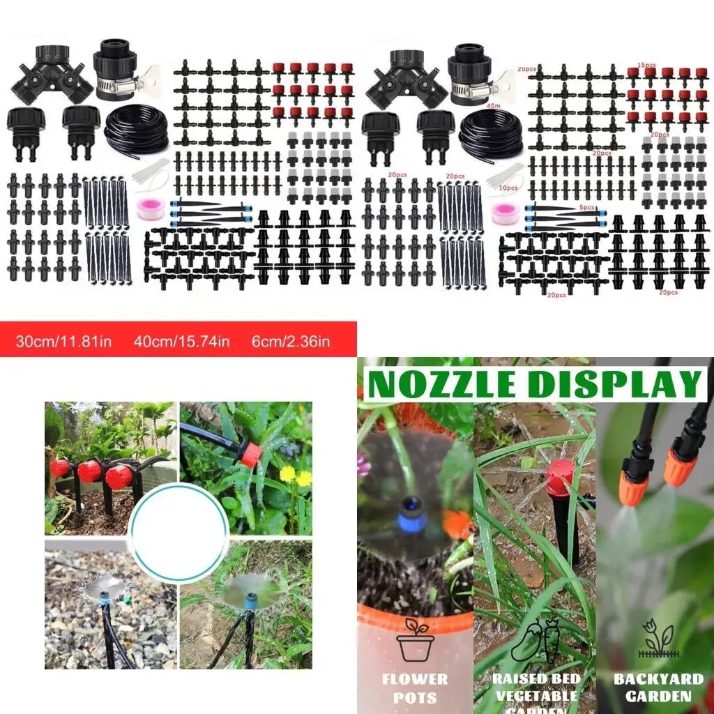 

Expandable Drip Watering Equipment Set 40 Tees Connectors Winter Drainage For Balcony Potted Plant Aeroponic Vegetable KXRE