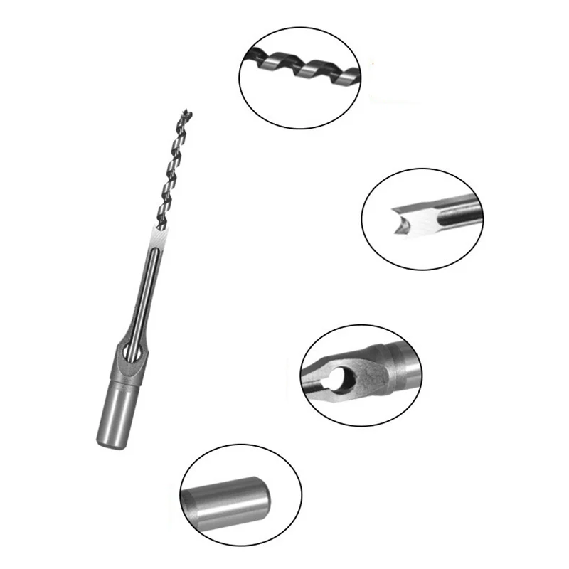 Imagem -03 - Hss Square Hole Drill Ferramentas de Carpintaria Cinzel Mortising Auger Drill Grupo Móveis Faça Você Mesmo 616 mm