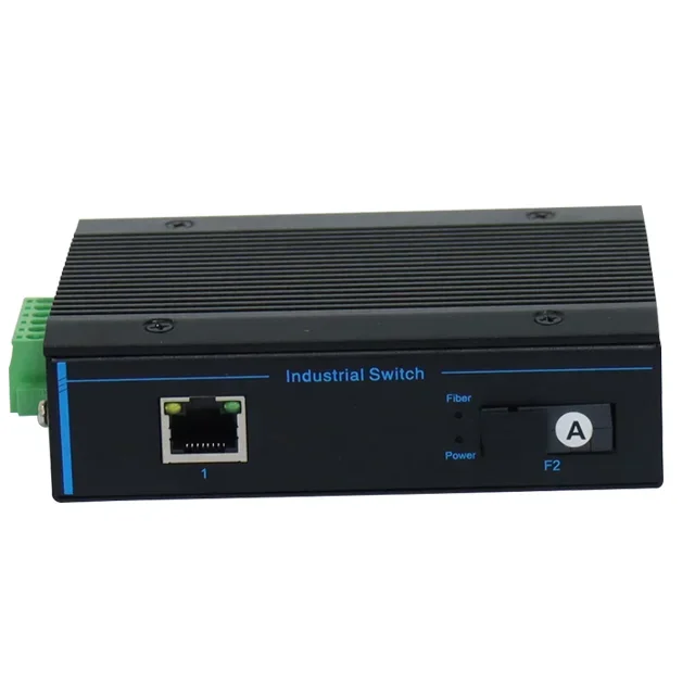 Hot Selling Industrial SFP to RJ45 Ethernet Media Converter 10/100/1000Mbps 1 Network Port 1 SFP DIN Rail  Fiber Transceiver