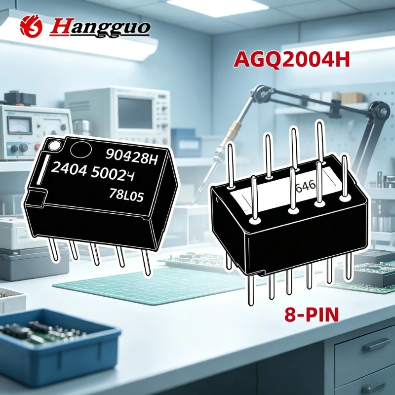 5PCS/Lot Original AGQ2004H/20012/20024 8-PIN two-open two-close 2A 8-pin signal Relay