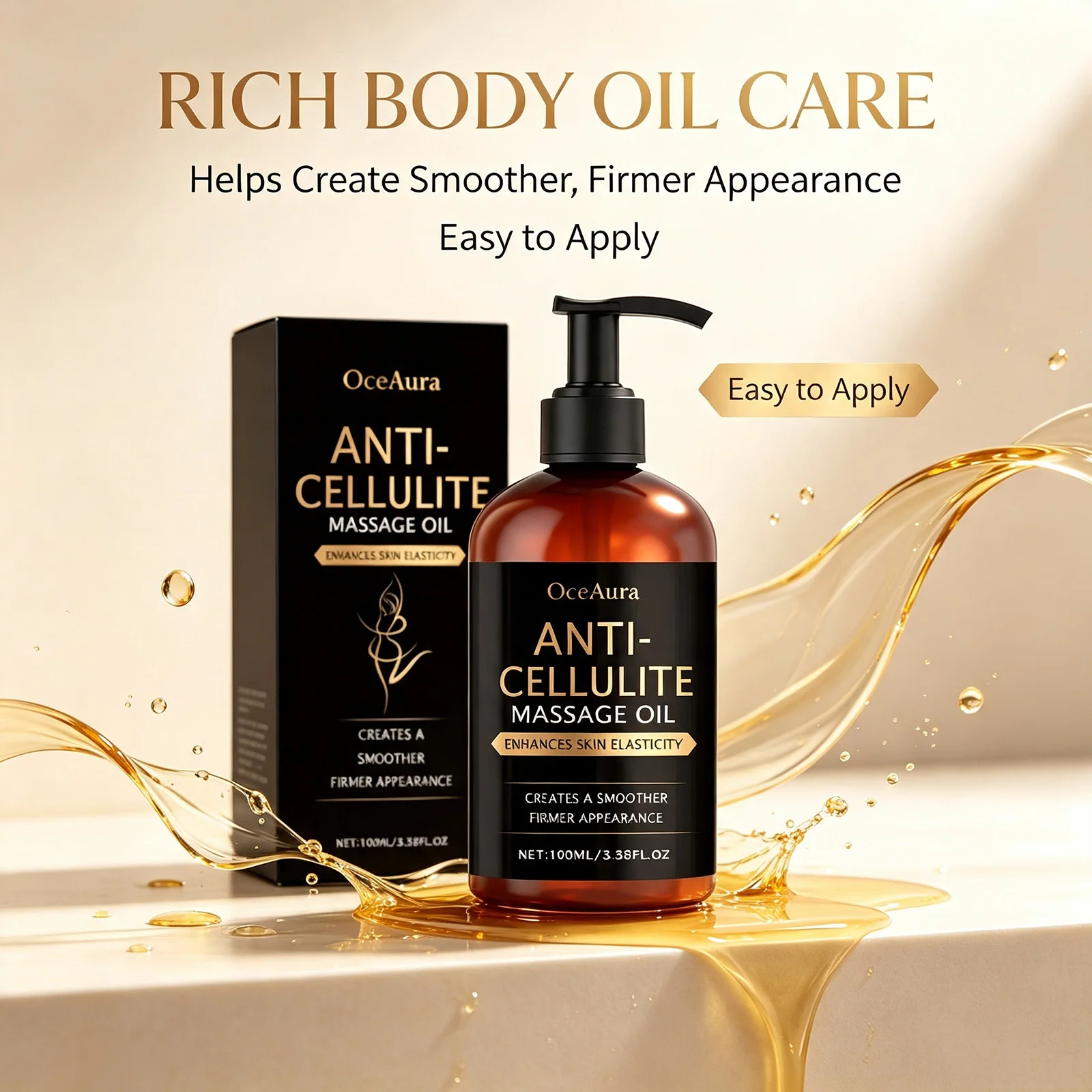 Nourishing Body Massage Oil Soothing Non Greasy Moisturizing Smooth Soft for Dry Skin Types Men Women Daily Body Hydration Care