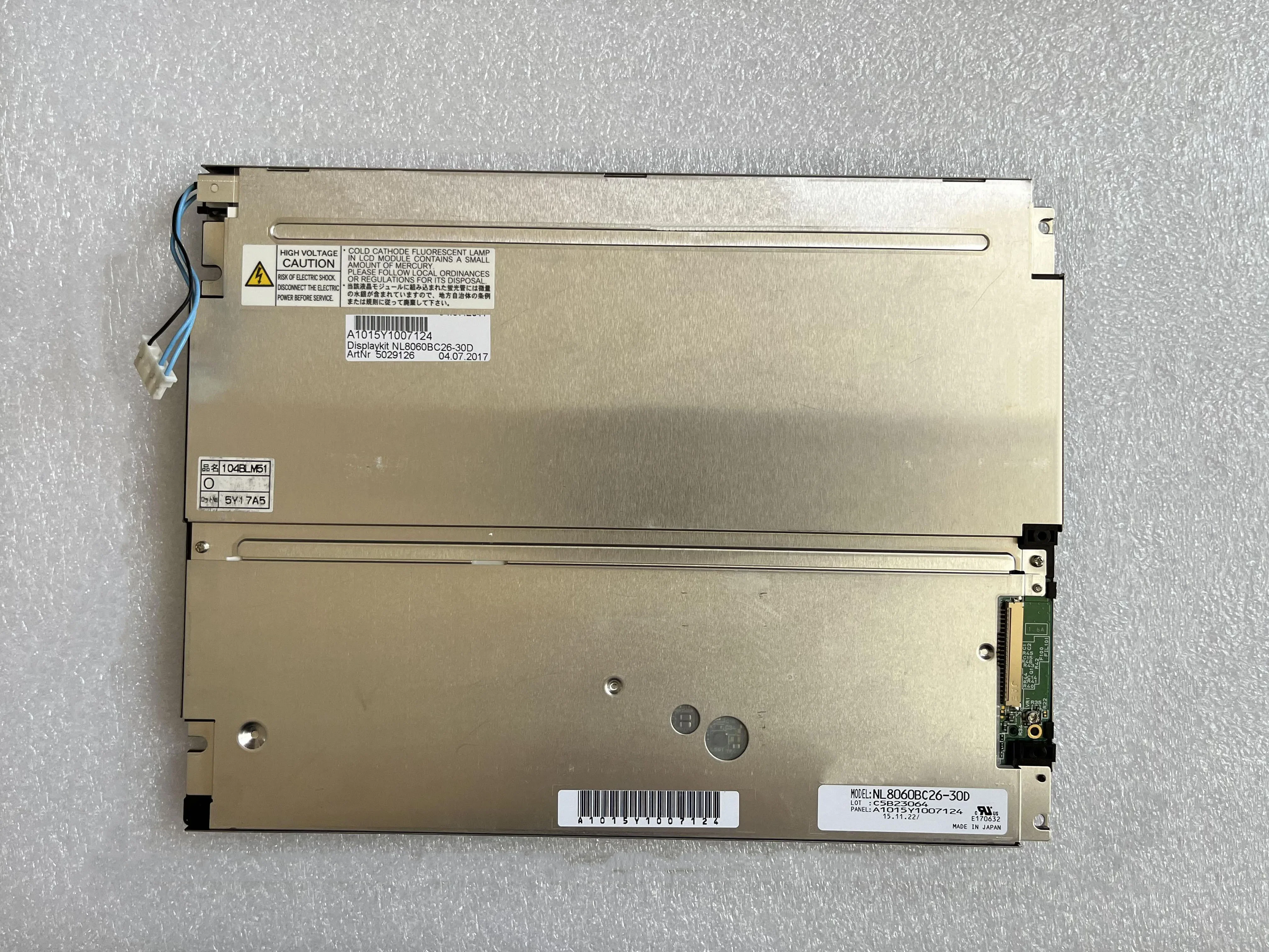 

10.4-inch NL8060BC26-30D NL8060BC26-30 800*600 Industrial LCD display screen, 100% testing ,fast shipping.