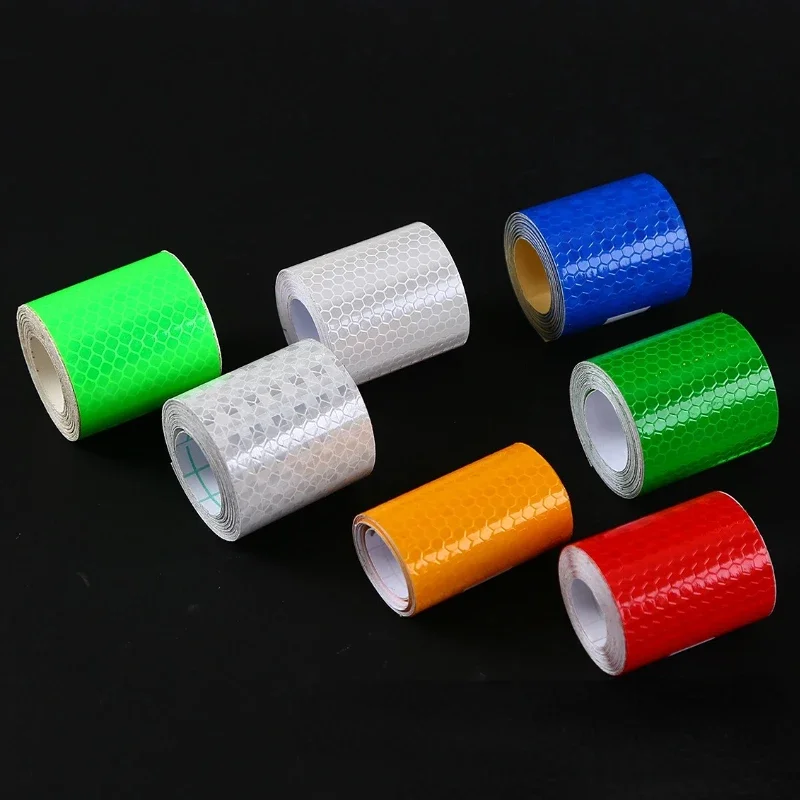 5x300cm Colorful Bicycle Reflective Sticker Reflective Strip Night Anti-collision Cycling Warning Stickers Tape Bike Accessories