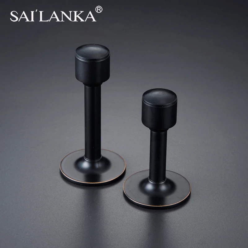 

SAILANKA Brass Door Stopper Hole Free Bathroom Door Stopper Heavy Duty Floor Tope Puerta Security Protection Modern Stopper