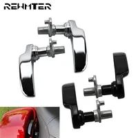 Motorcycle Black/Chrome Saddlebag Lid Lifter For Harley Touring Electra Glide Road King Street Glide FLTRX FLHX 2014 2015-2022