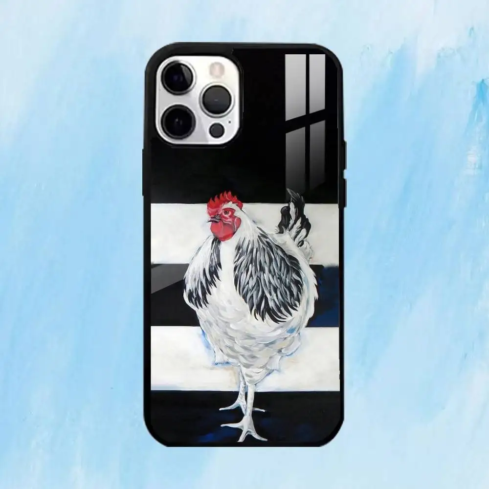 حافظة هاتف Q-quirky R-rooster لهاتف iPhone17,16,15,14,13,12,11 Plus، Pro Max Magnetic للشحن اللاسلكي Magsafe #6