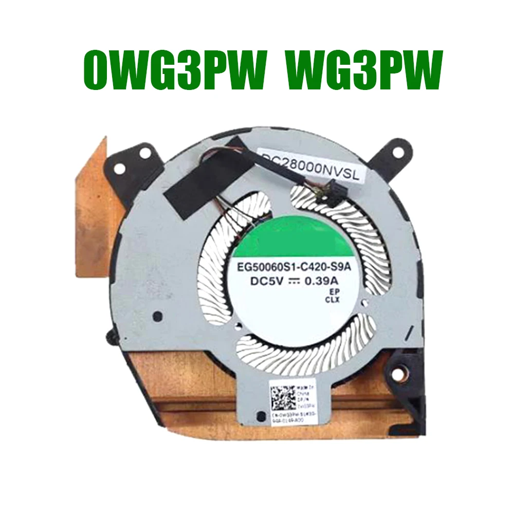 

Laptop Cooling Fan For DELL For Latitude 5401 0WG3PW WG3PW EG50060S1-C420-S9A DC5V 0.39A 4PIN