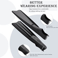 Long Floating Swim Fins Training Fins for All Ages Improves Kick Technique Body Position for Snorkeling Diving Adult Men Women