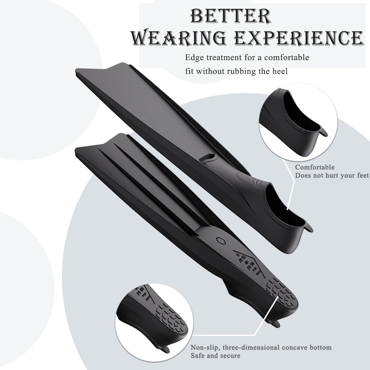 Professional Scuba Diving Long Fins Floating Silicone Training Comfortable For Snorkeling Spearfishing Hunting Adult Men Women