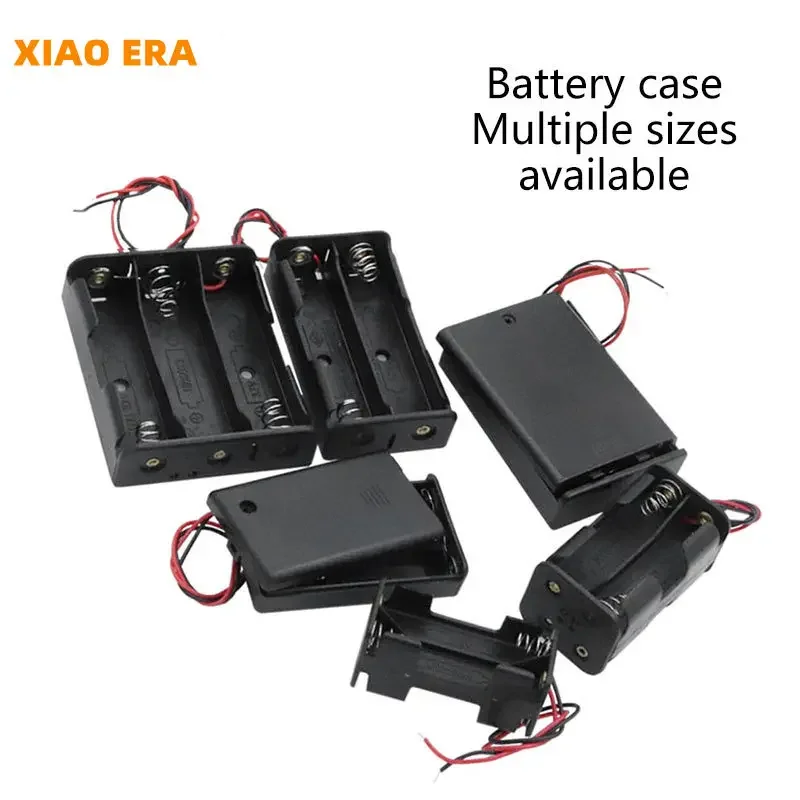 Battery Box 18650 No. 5 No. 7 No. 5 No. 7 With Switch Back To Back 1 Section 2 Section 3 Section 4 Section 8 Section 9V 1Pcs