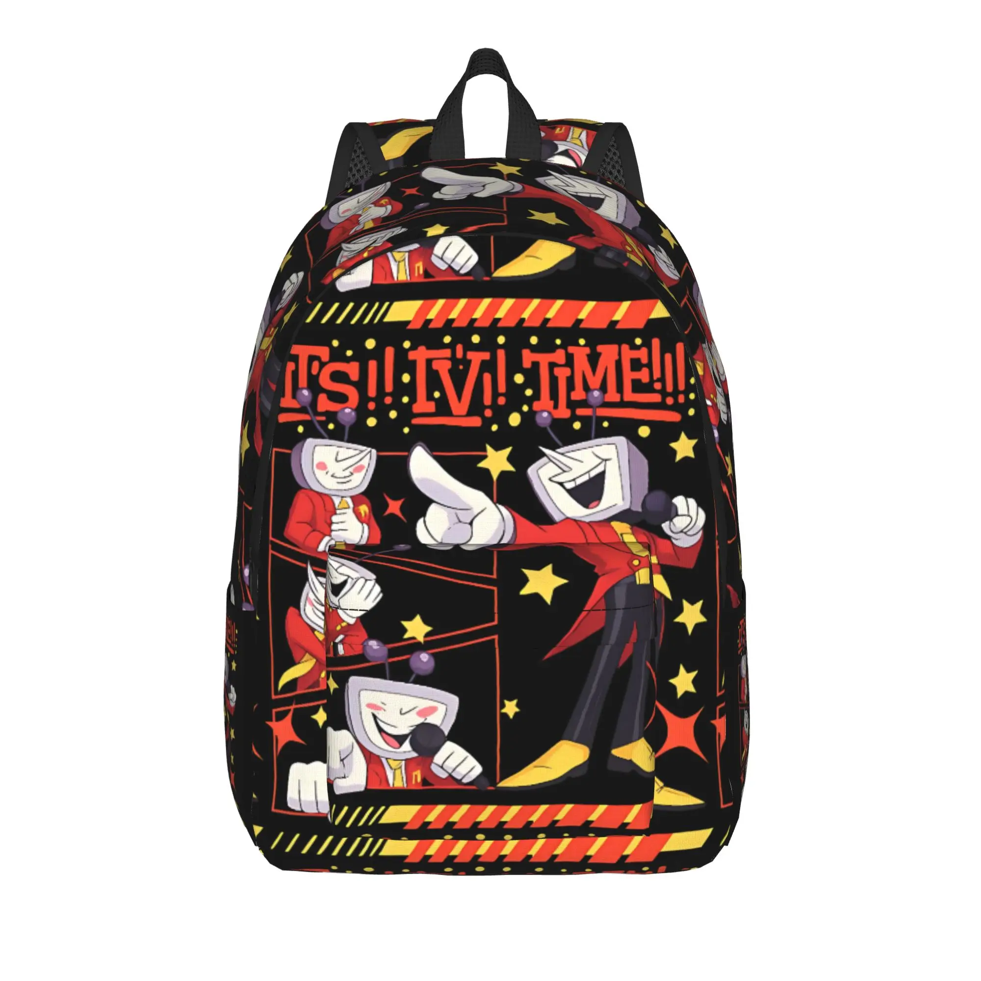 Tenna Deltarune Game, It’s TV Time Meme, Funny Tenna Fan Video Game Gamer Backpacks Student Breathable School Bags Rucksack
