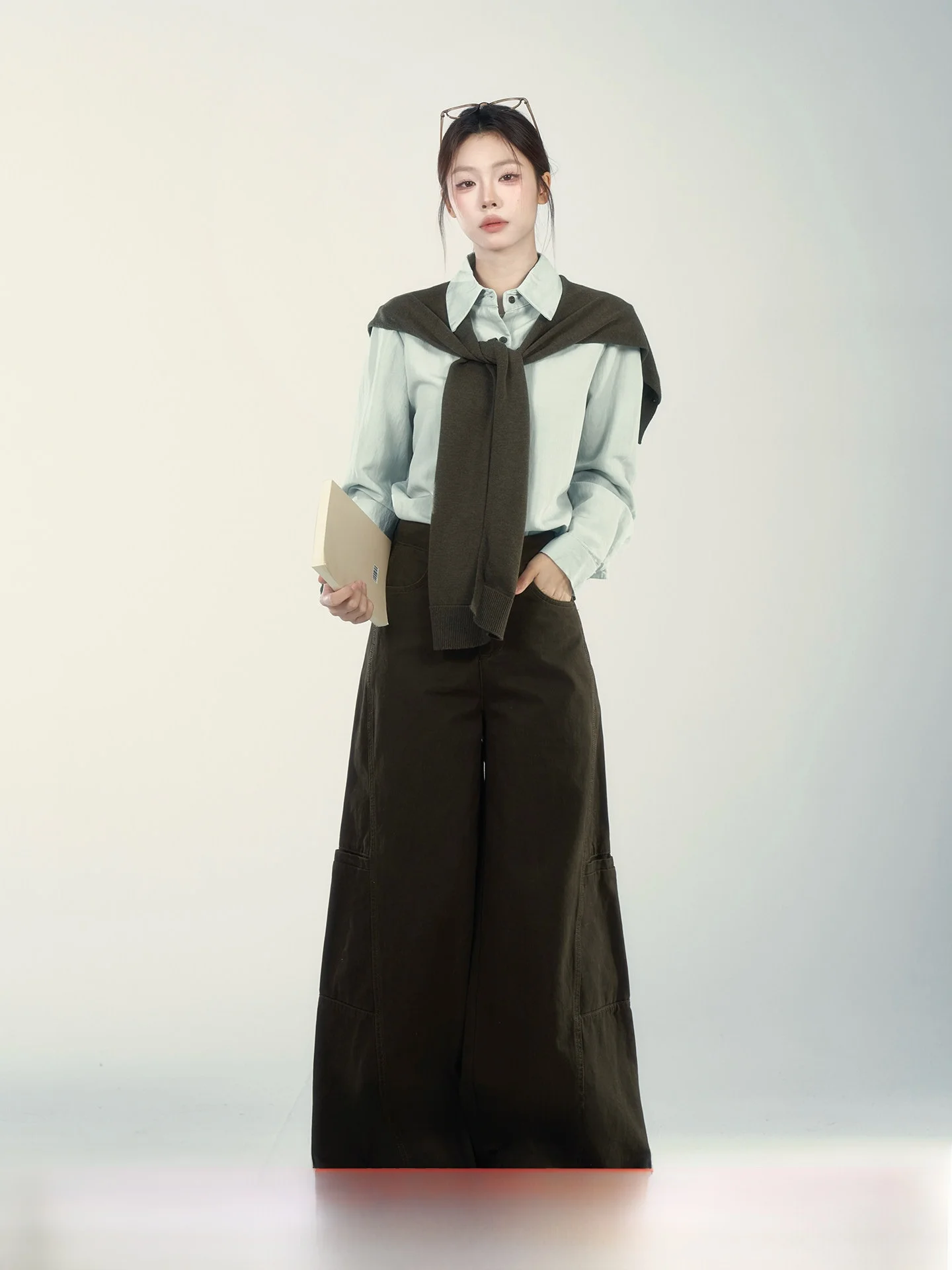 

High Waist Wide Leg Jeans Women's Spring 2026 New Sle Ultra ular Loose Versatile Long Pants Commute Sle Simple Pure Color