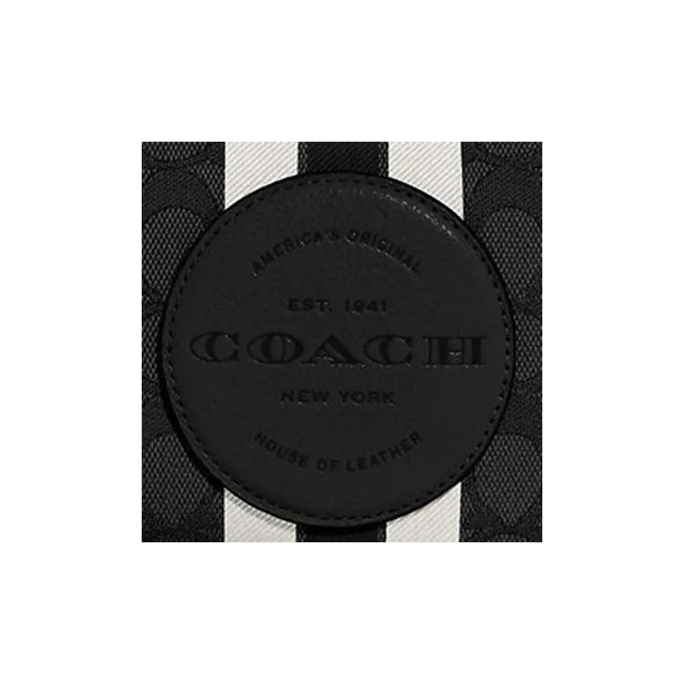 COACH Dempsey Leather Wrist Bag Makeup Bag Small Women's Black C9119-SVRT6 view 3