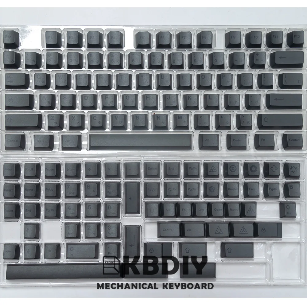 Imagem -06 - Kbdiy-gmk Cinzento Minimalista Teclados Mecânicos Perfil Cereja Pbt Keycap Jogo Personalizado Faça Você Mesmo 7u Barra de Espaço 138 Teclas por Conjunto