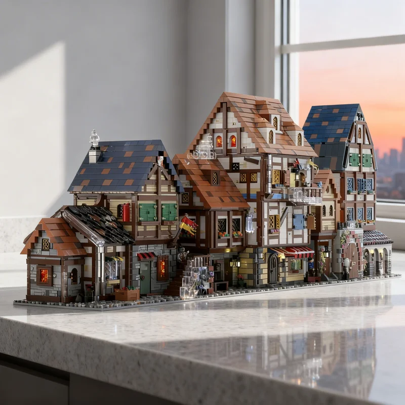 

11594pcs MOC MODULAR MEDIEVAL FRENCH Castle Model Building Blocks Creative Gift DIY Display Decor Adult Premium Kids Desk Home