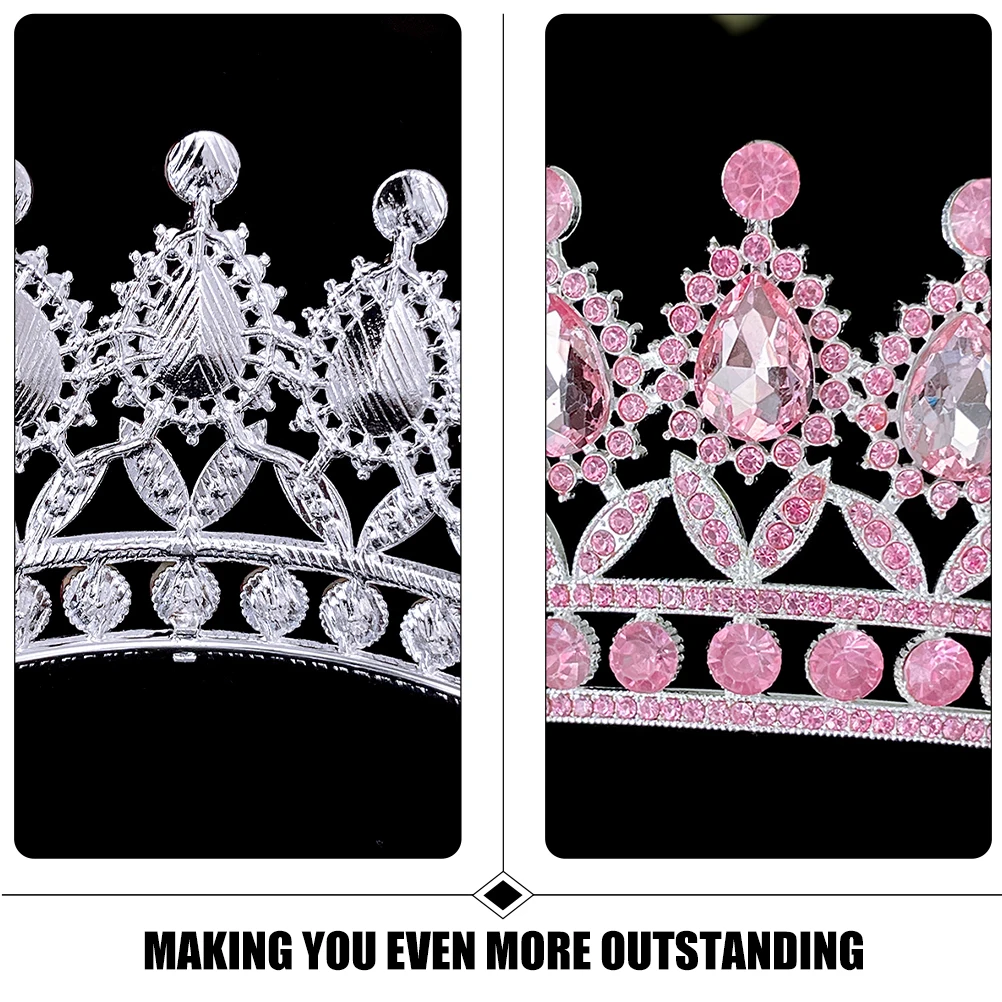 

Baroque Diamond Tiara Rhinestone Headbands Bridal Prom Birthday Accessories Hair Tools Decorative Tiara Styling