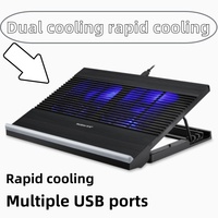 Gaming Laptop Air-cooled Cooling Pad Stand Dual Fans Support for 17 Inch Tablet Notebook Universal Portable Lifting Bracket