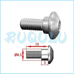 Internal Hexagonal Shoulder Screw M6×16+8.5×5 Sus302 1251100-375000 For Zontes
