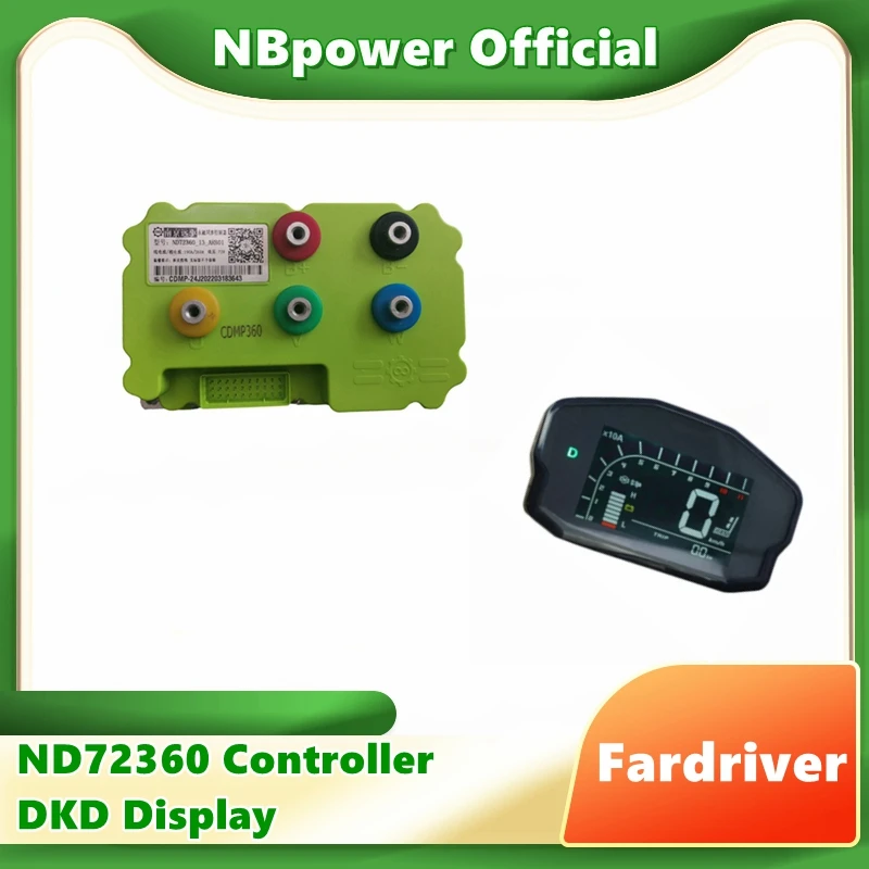 

Программируемый контроллер NBpower/FARDRIVER ND72360 3000-4000 Вт BLDC для электрического мотоцикла с экраном DKD mainline Z6 опционально